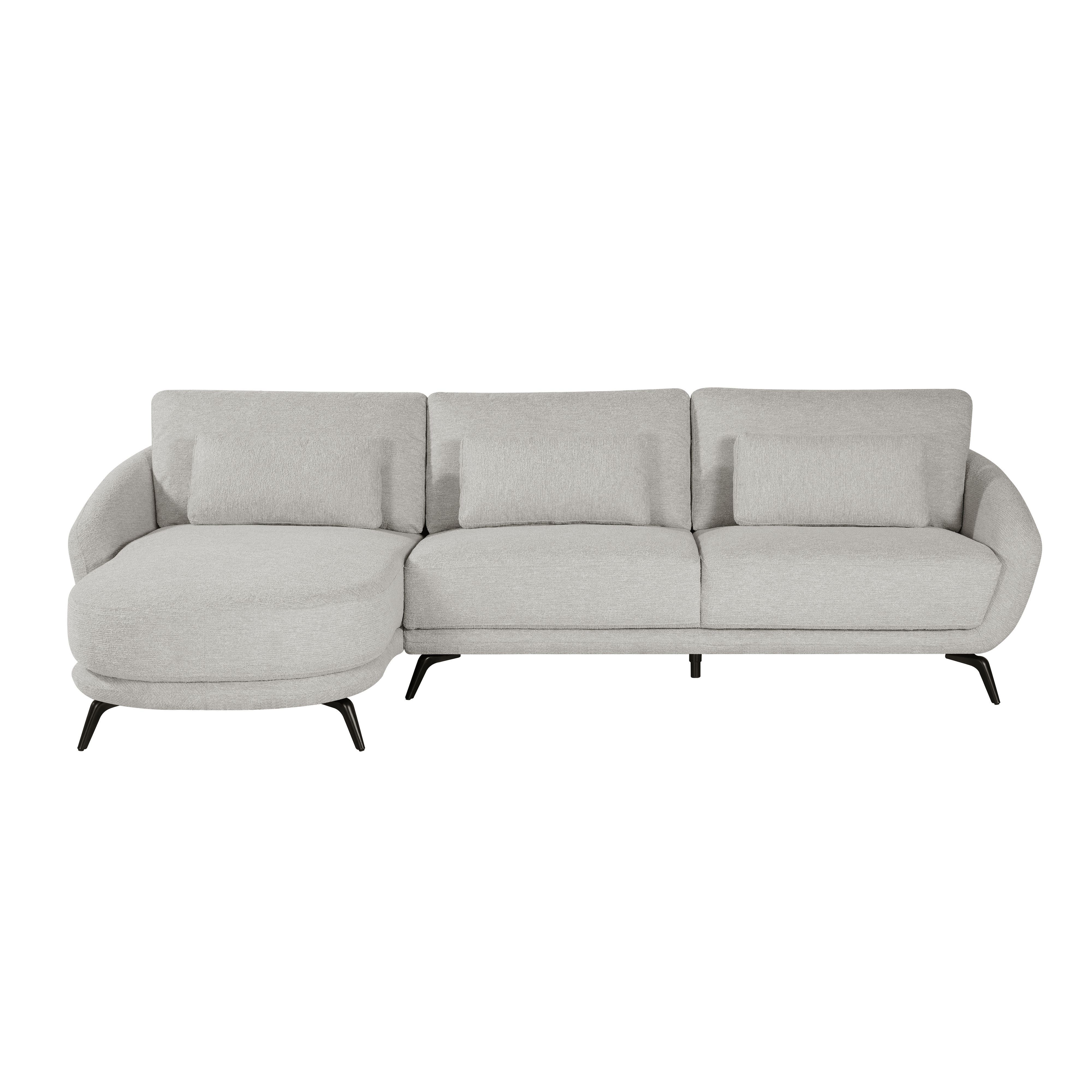 24Seven Hoekbank Lucca Driezits Links Beige 287 x 163 x 82.5 cm