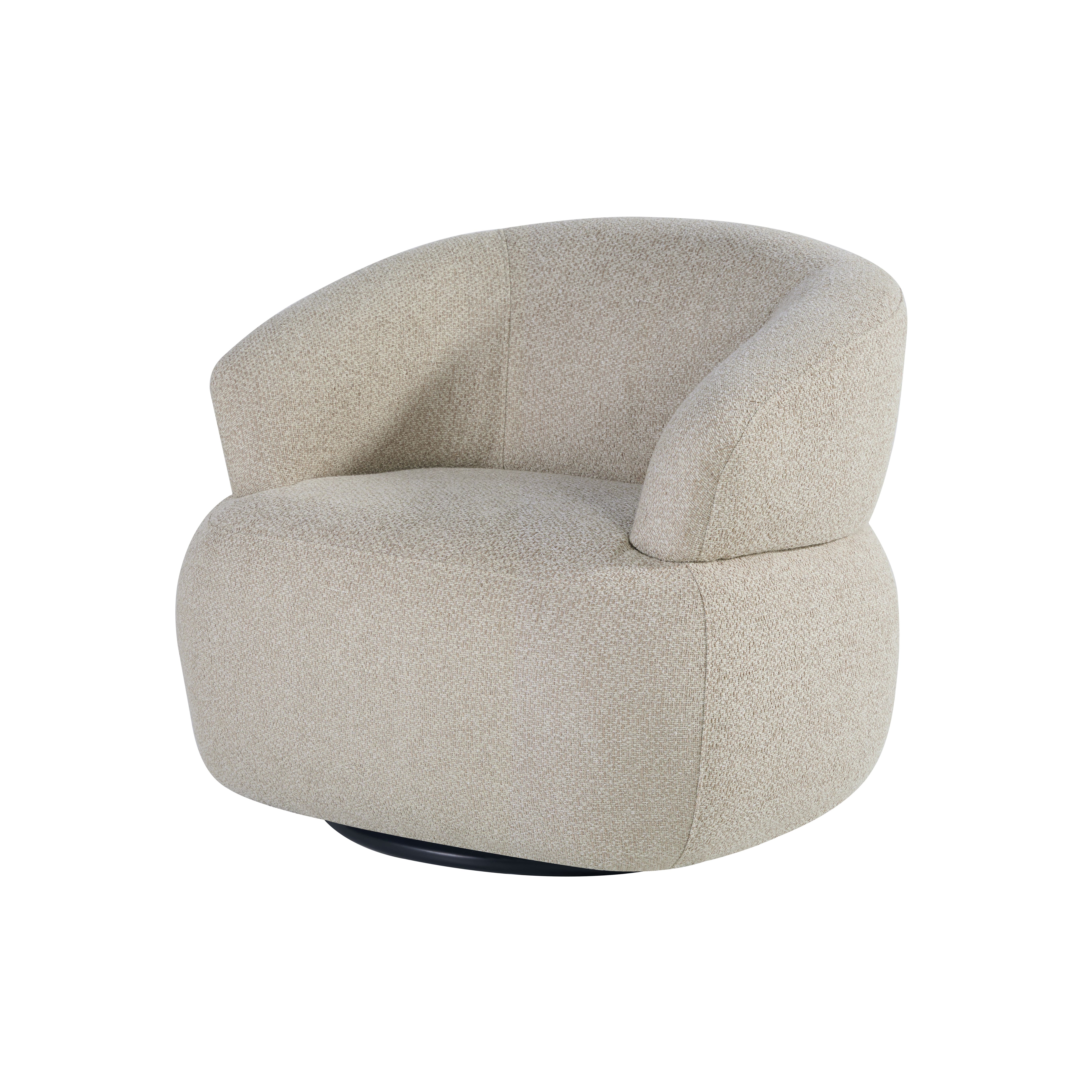 24Seven Draaifauteuil Positano Kaki Taupe 82.5 x 78.5 x 72.5 cm