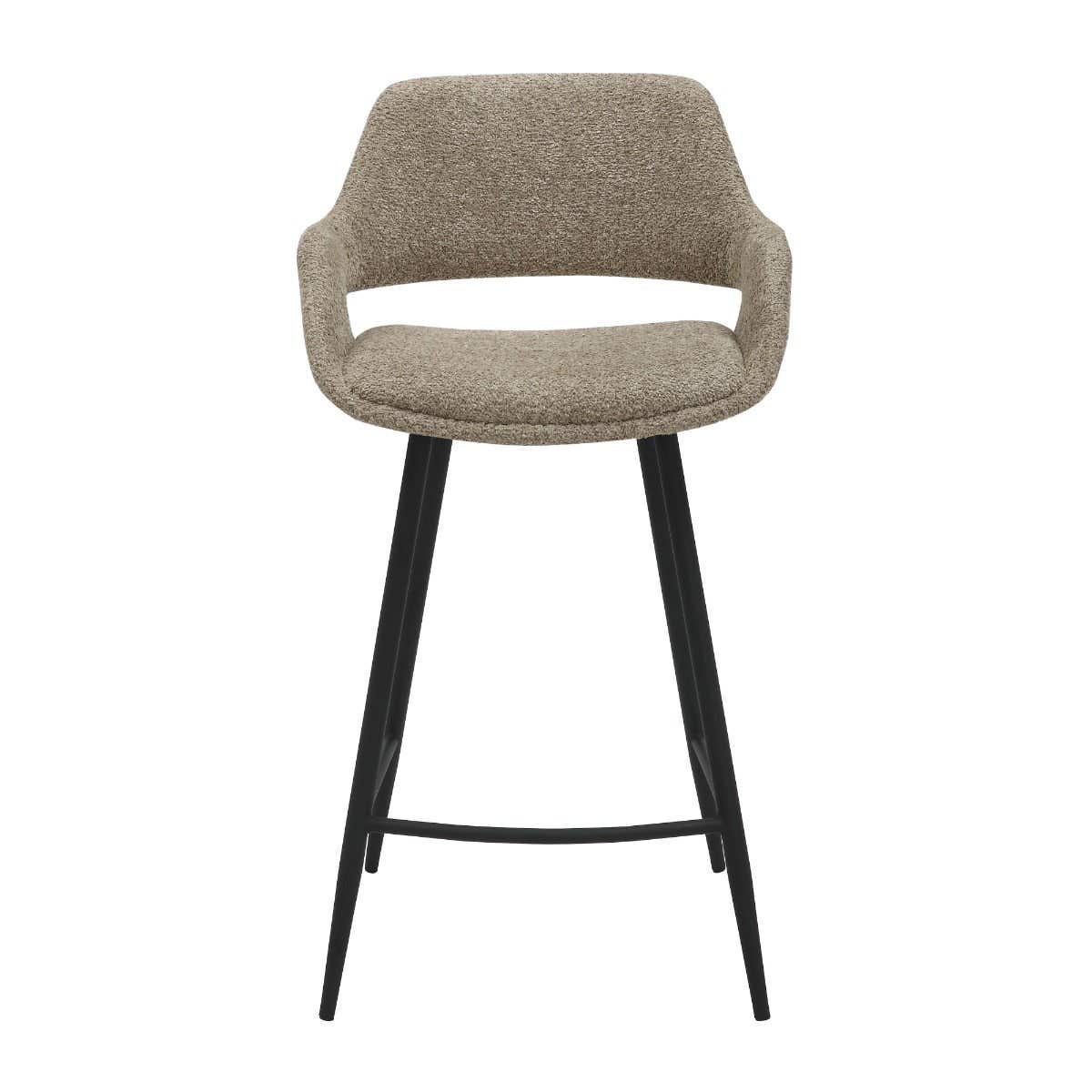 24Seven Barstoel Dario Bouclé Liver Beige 50 x 49 x 103 cm