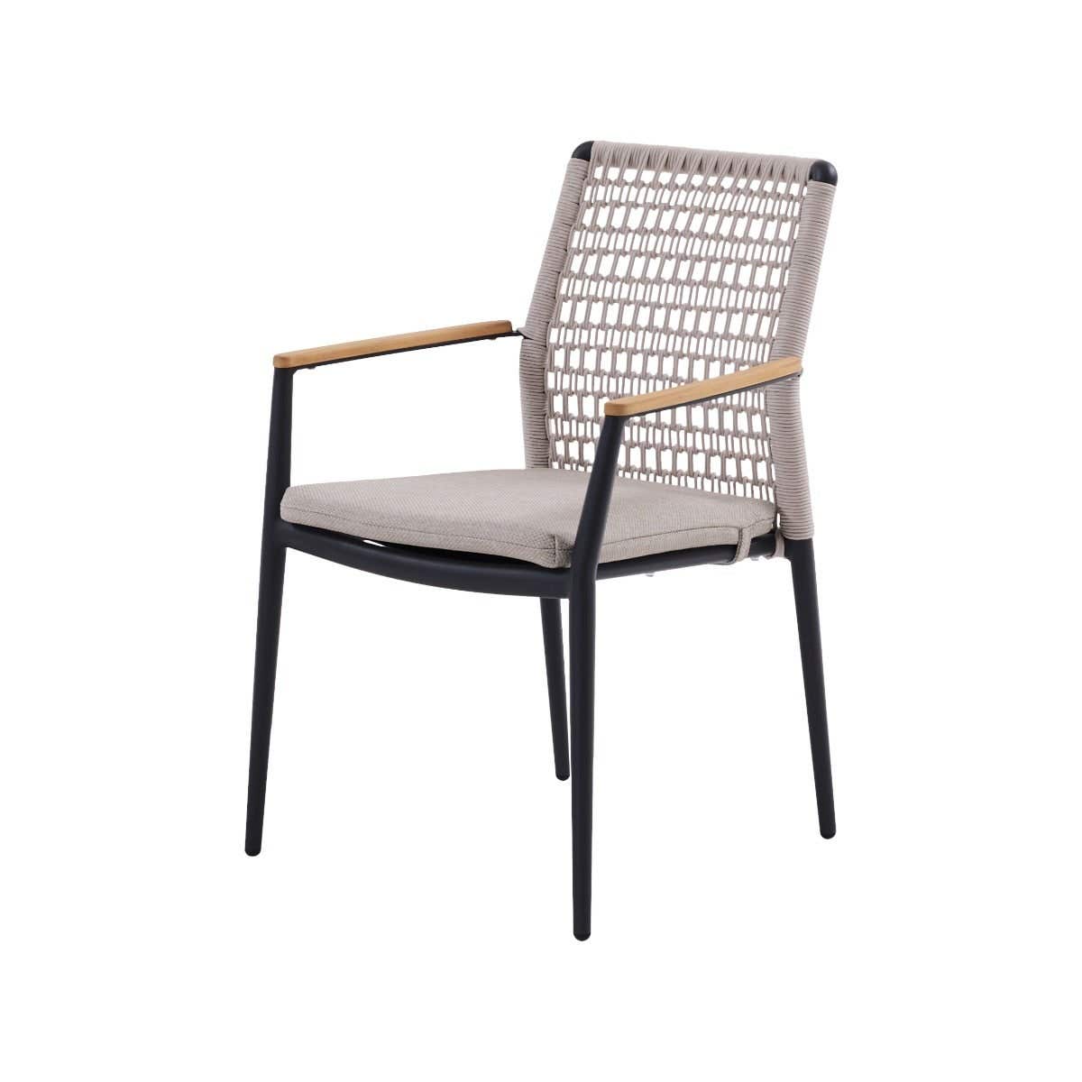 Royal Seasons Eettafelstoel Portland Zwart 56 x 60 x 82.5 cm