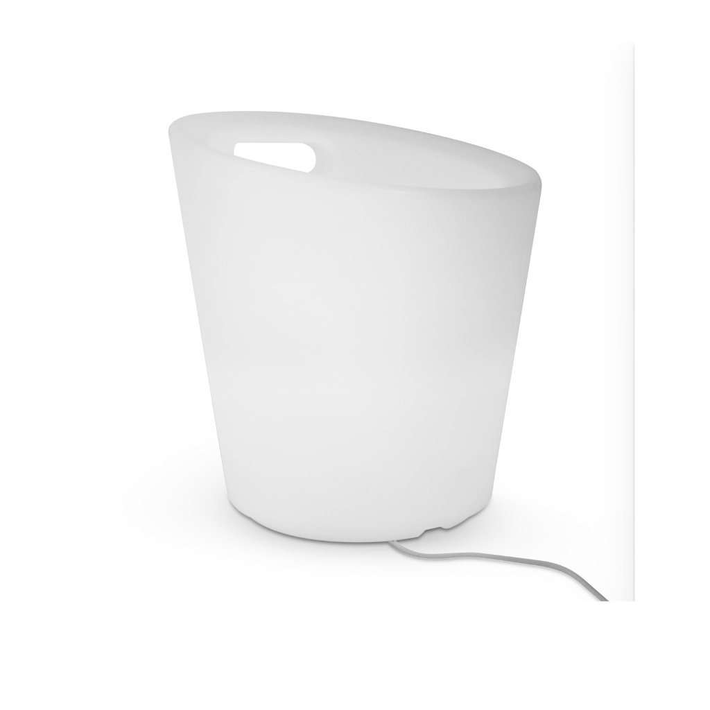 IJsbucket met LED verlichting 27 x 30 cm oplaadbaar