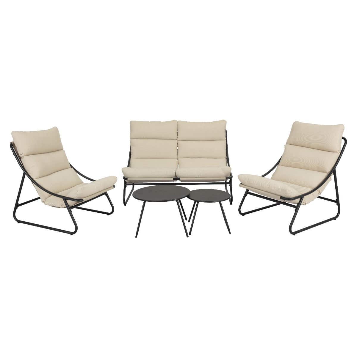 Ease up Loungeset 4-zits Lazize Antraciet