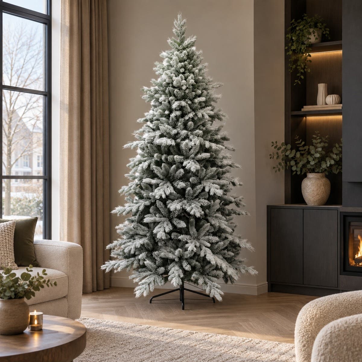 Evergreen Kunstkerstboom Janga Wit Sneeuw 210 x 134 cm