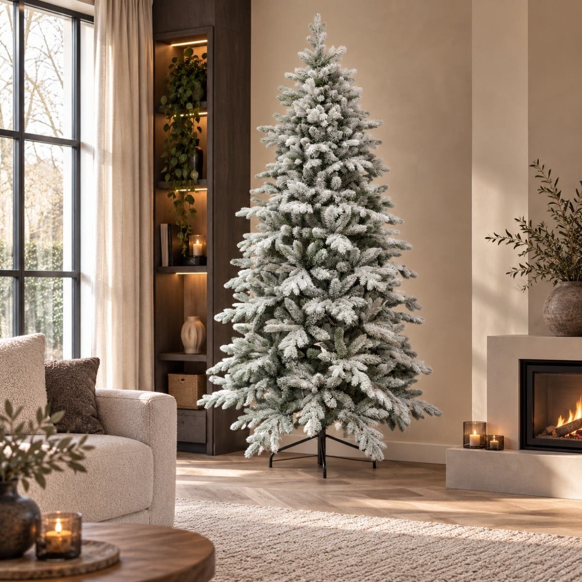 Evergreen Kunstkerstboom Janga Wit Sneeuw 240 x 154 cm