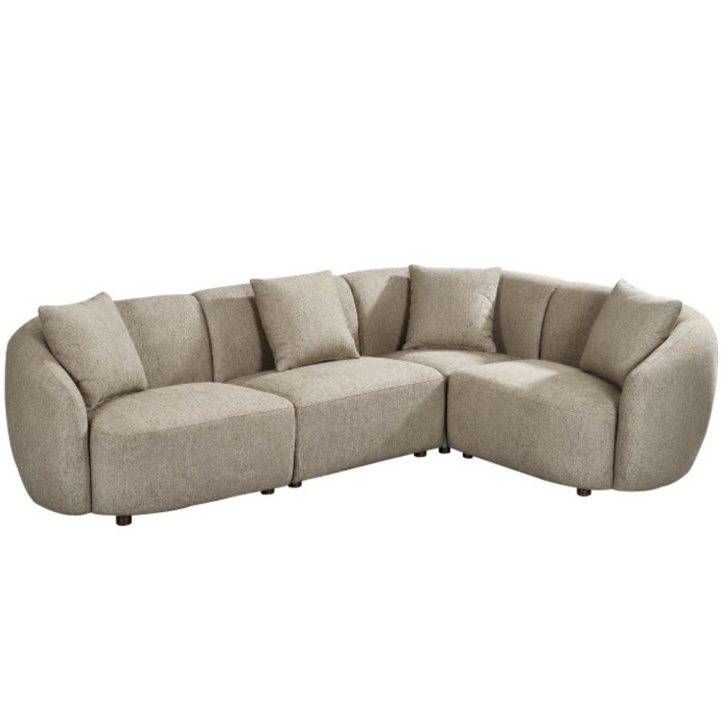 24Seven Modulaire Bank Braga - Eenzits Links Beige 104 x 88 x 76,5 cm