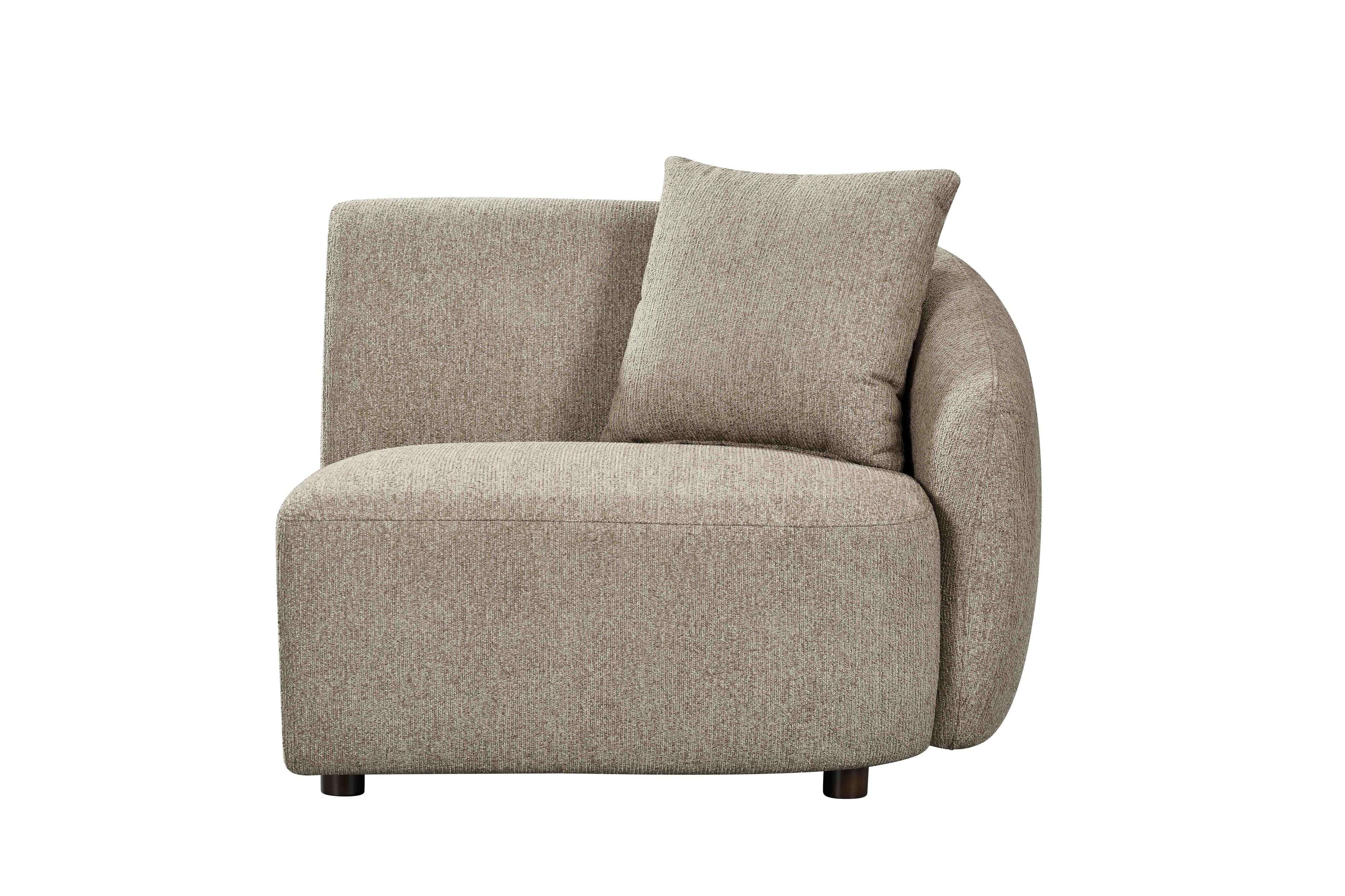 24Seven Modulaire Bank Braga - Eenzits Rechts Beige 104 x 88 x 76,5 cm