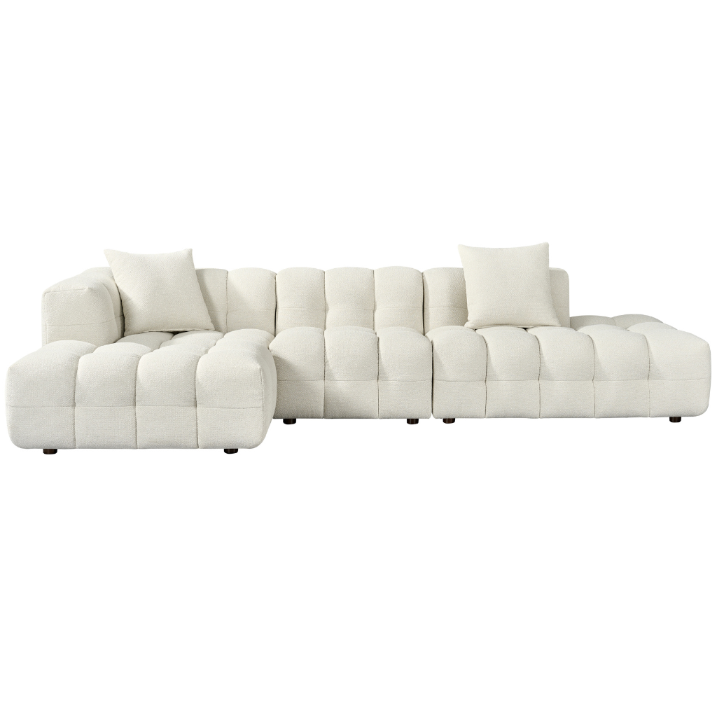 24Seven Hoekbank Maia Zand 312 x 103/166 x 70 cm