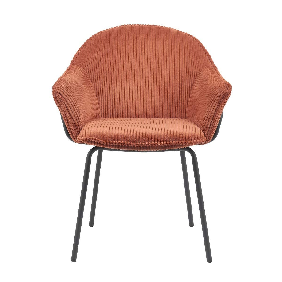 24Seven Seven Eetkamerstoel Ciro Auburn Koper 66 x 64 x 83 cm
