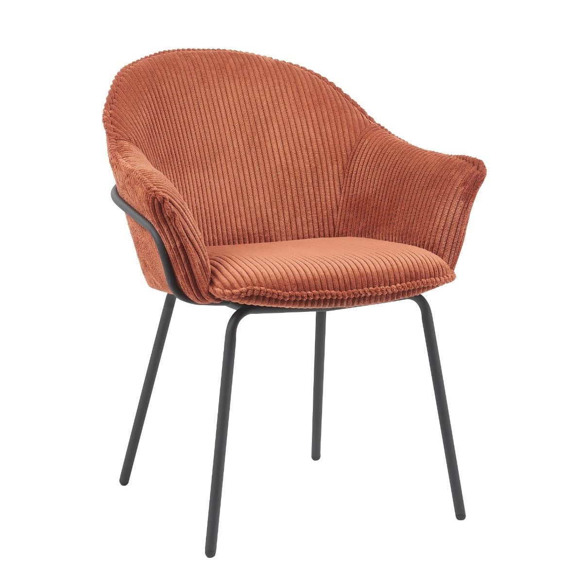 24Seven Seven Eetkamerstoel Ciro Auburn Koper 66 x 64 x 83 cm