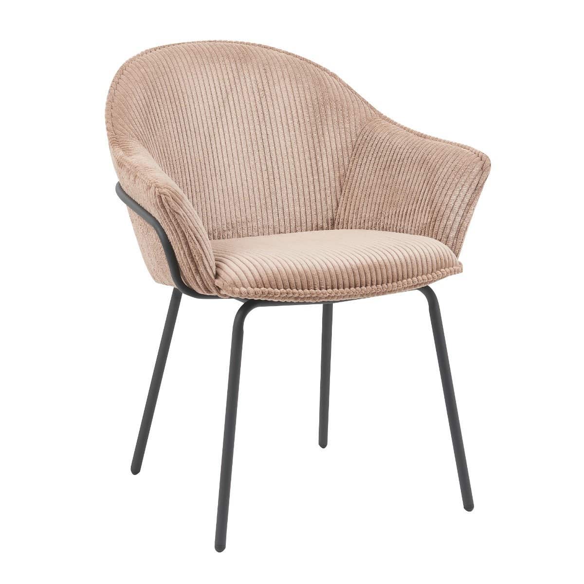 24Seven Seven Eetkamerstoel Ciro Mocha Beige 66 x 64 x 83 cm