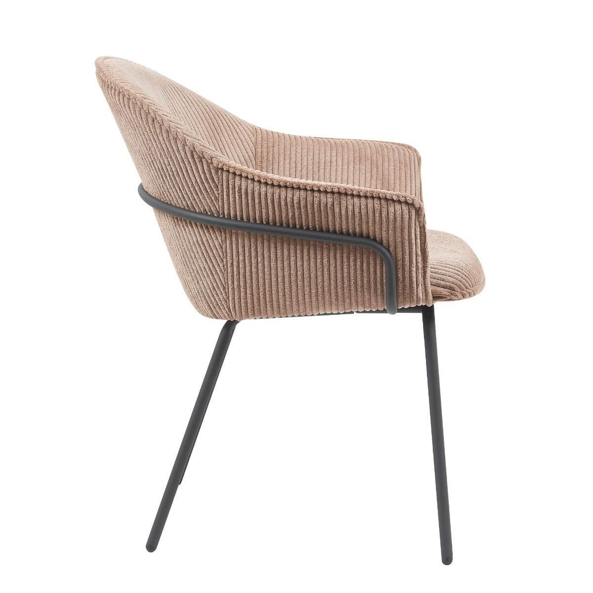 24Seven Seven Eetkamerstoel Ciro Mocha Beige 66 x 64 x 83 cm