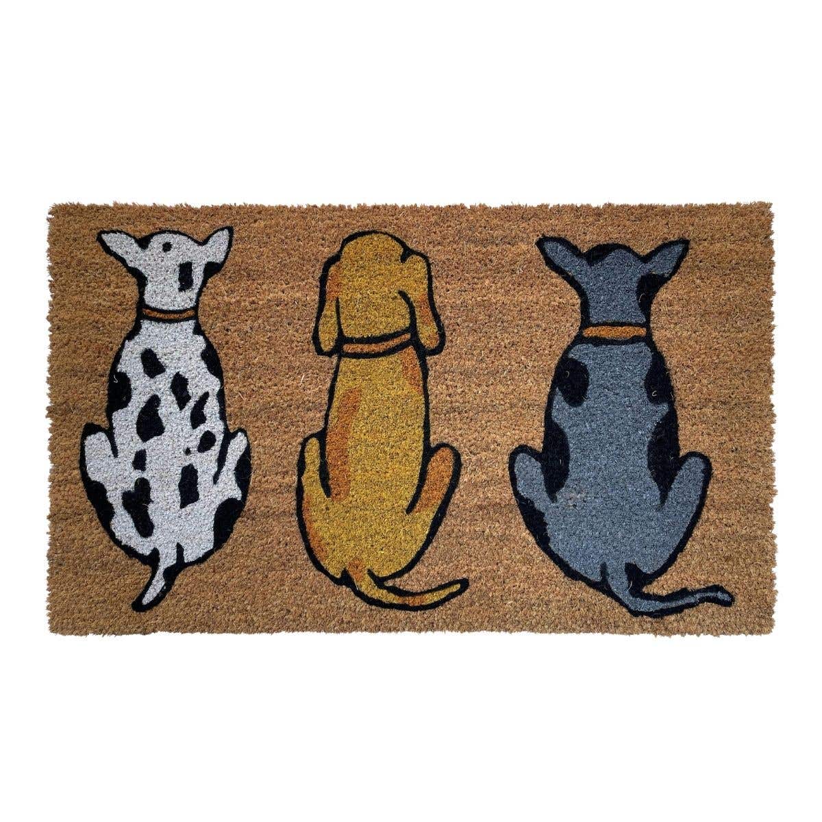 De Bosrand Deurmat Kokos Dogs 45 x 75 cm