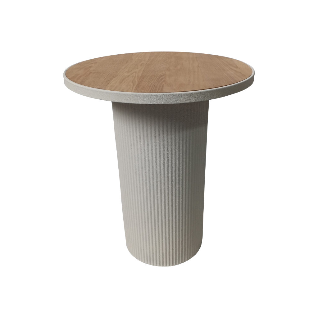 De Bosrand Bijzettafel Light Stone Wit 36 x 46 cm