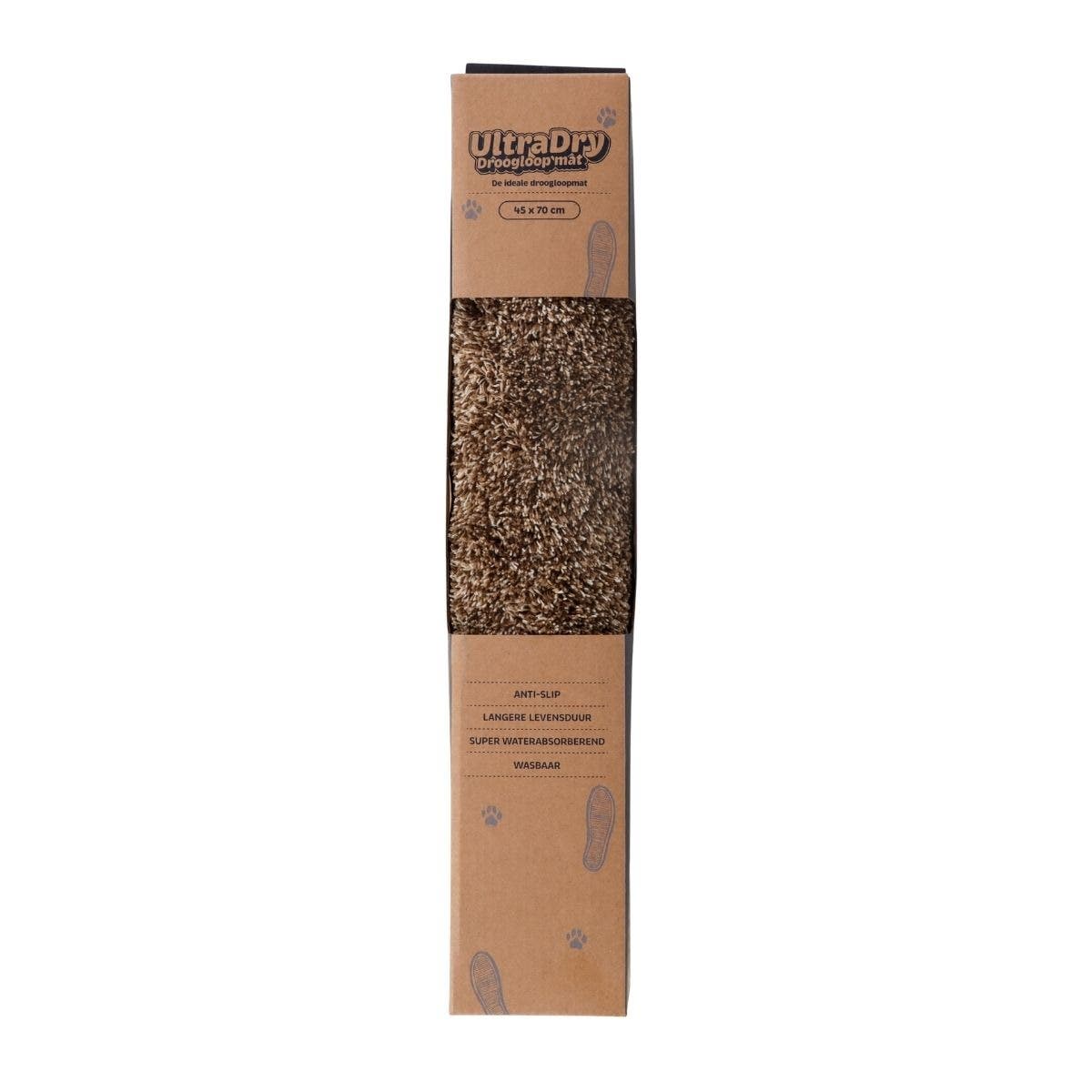 De Bosrand Droogloopmat Bruin 45 x 70 cm
