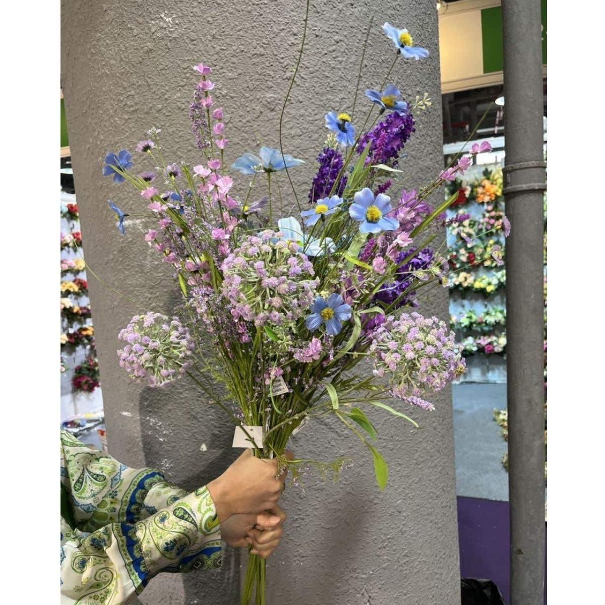 De Bosrand Kunstbloemen Veldboeket Purple & Blue