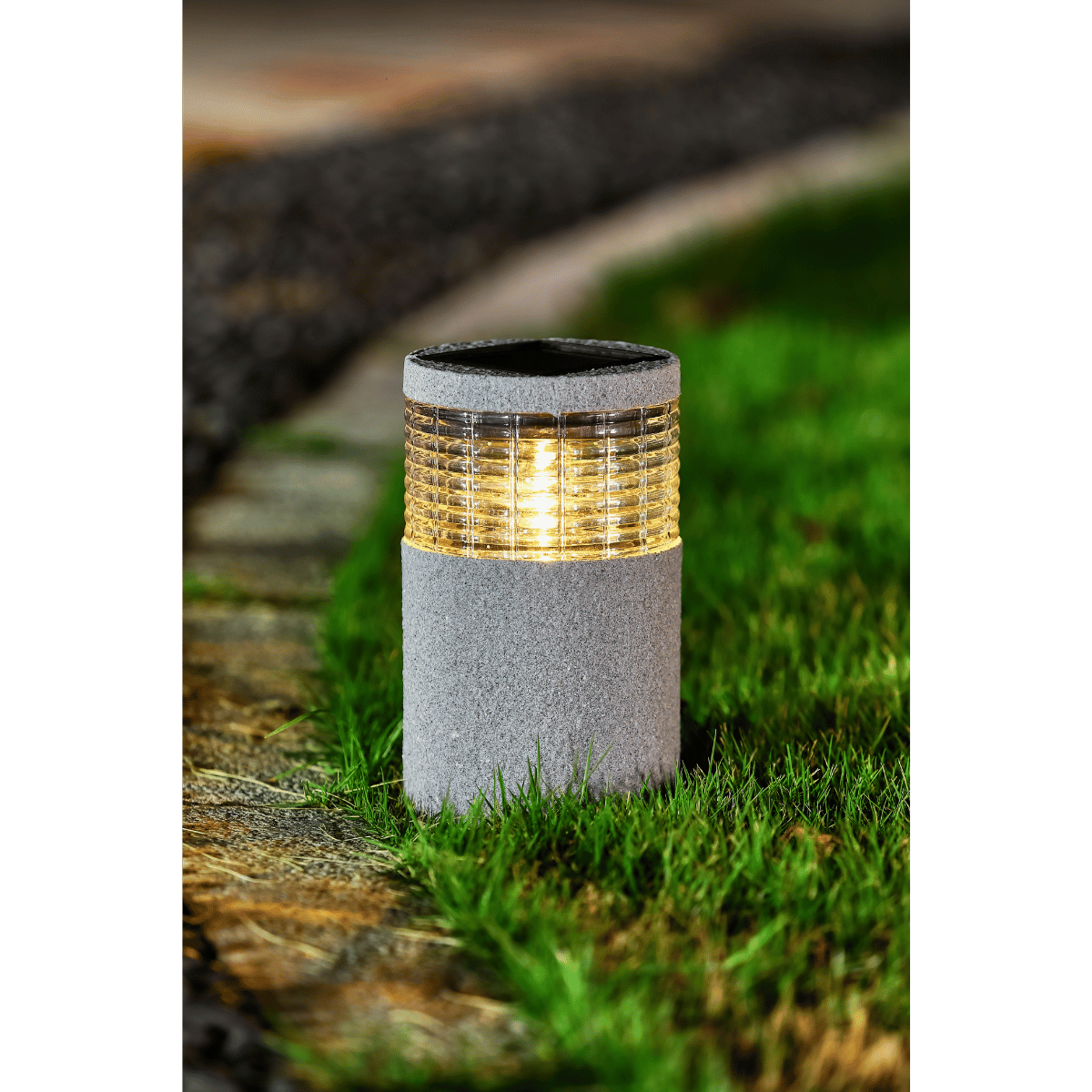 De Bosrand Solar Steker Stonelook Wit 11.2 cm