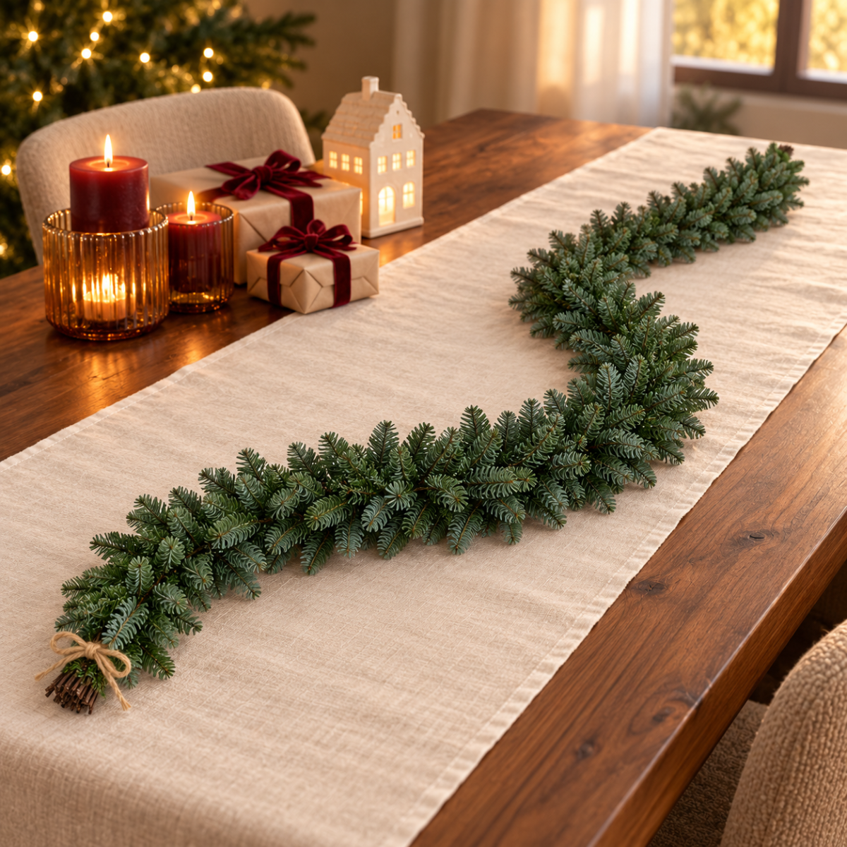 Evergreen Guirlande Kunstkerstslinger Nobilis Groen 180 x 9 cm