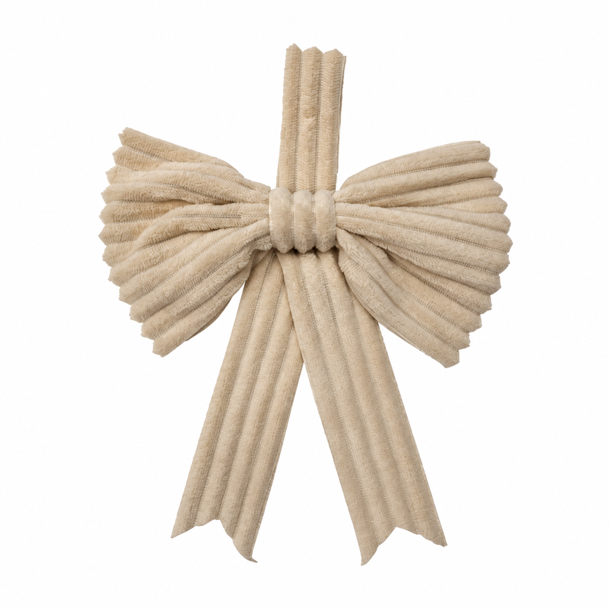 De Bosrand Kerststrik Beige 18 x 28 cm