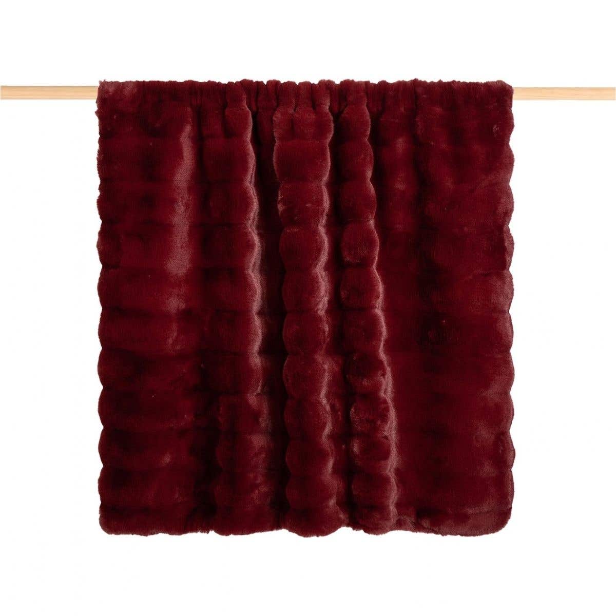 24Seven Plaid Lou Merlot 130 x 170 cm