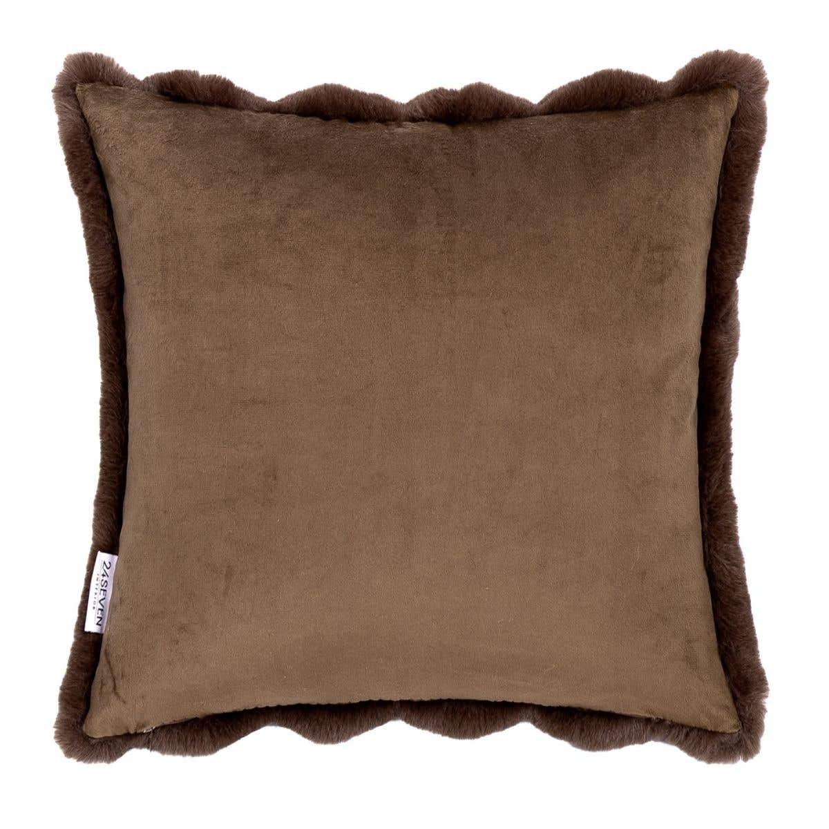 24Seven Kussen Lou Chocolate 45 x 45 cm
