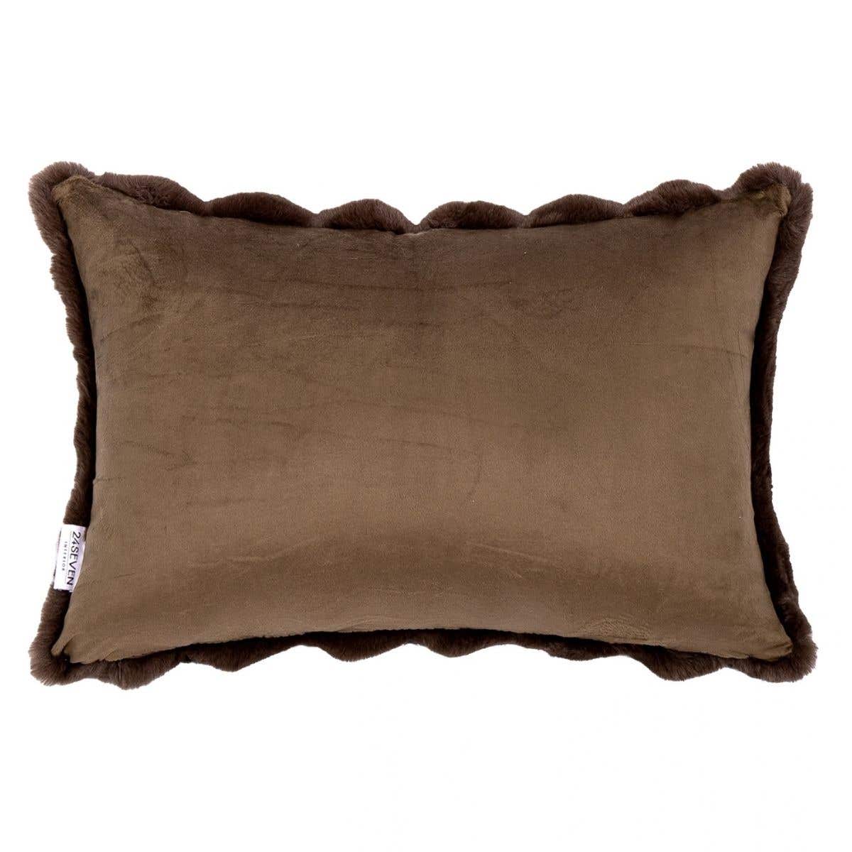 24Seven Kussen Lou Chocolate 40 x 60 cm