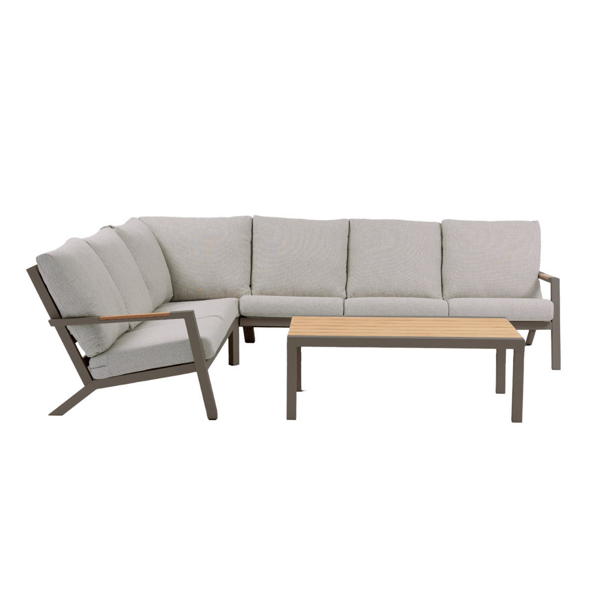 Royal Seasons Hoek-loungeset 6-zits Solare Espresso