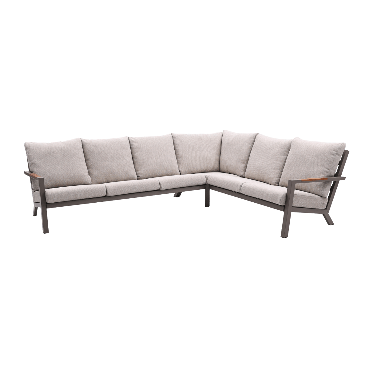Royal Seasons Hoek-loungeset 7-zits Solare Espresso