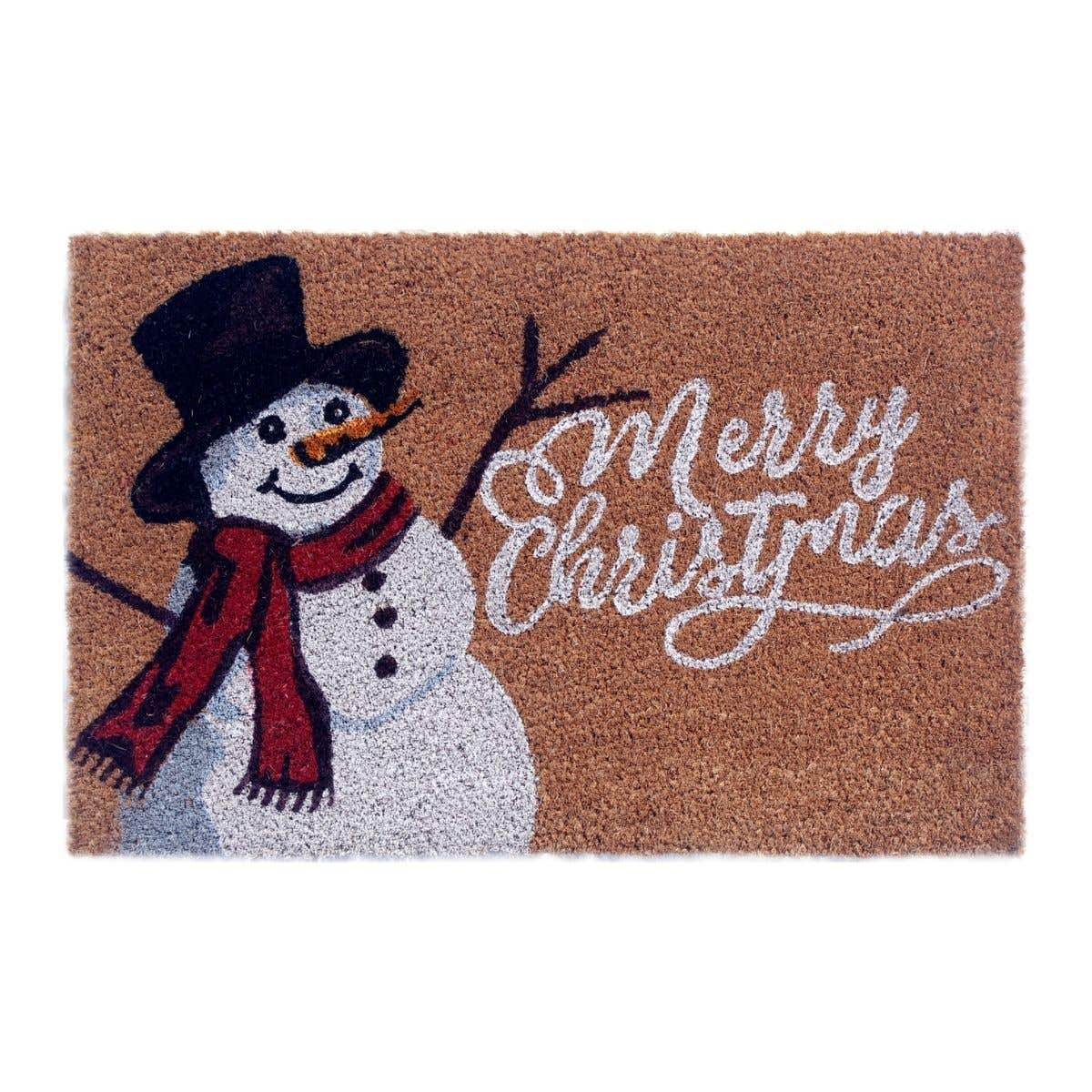 De Bosrand Deurmat Kokos Sneeuwpop Merry Christmas 40 x 60 cm