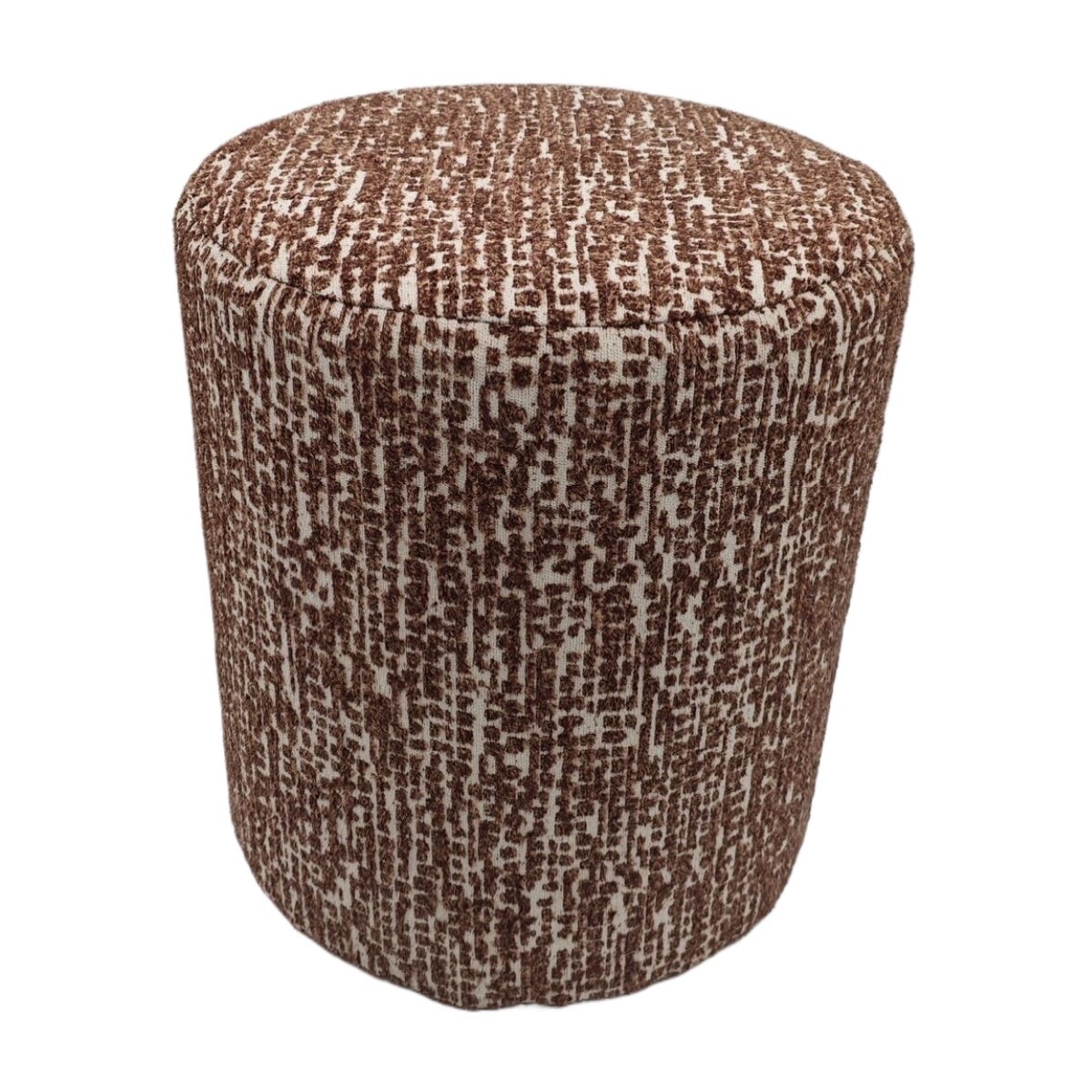 De Bosrand Poef Bruin 40 x 35 cm