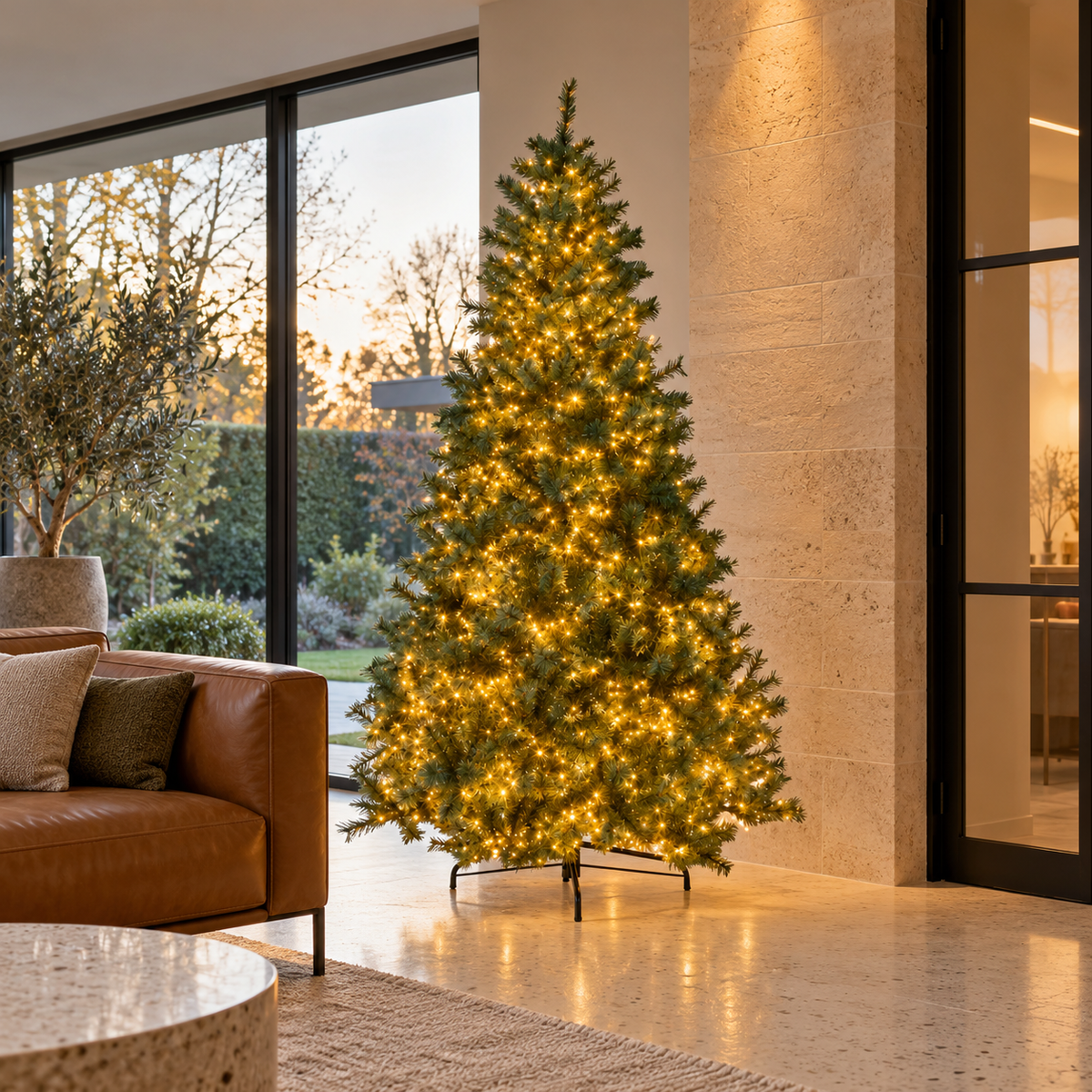Evergreen Kunstkerstboom Everest Premium Groen met Verlichting 180 x 101 cm