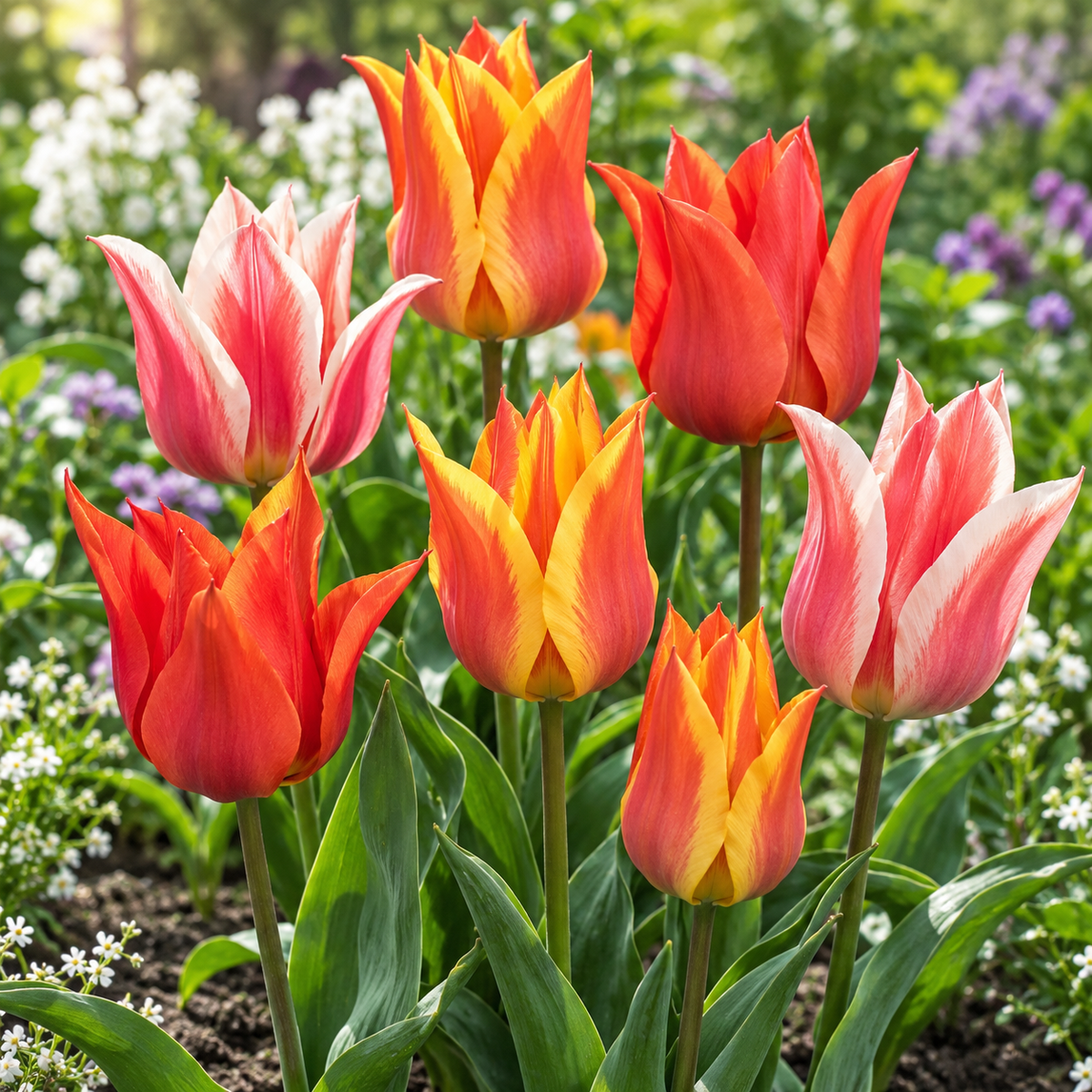 Pure Bulbs Bloembollen Tulp (Tulipa 'Fun Colors') 7 stuks
