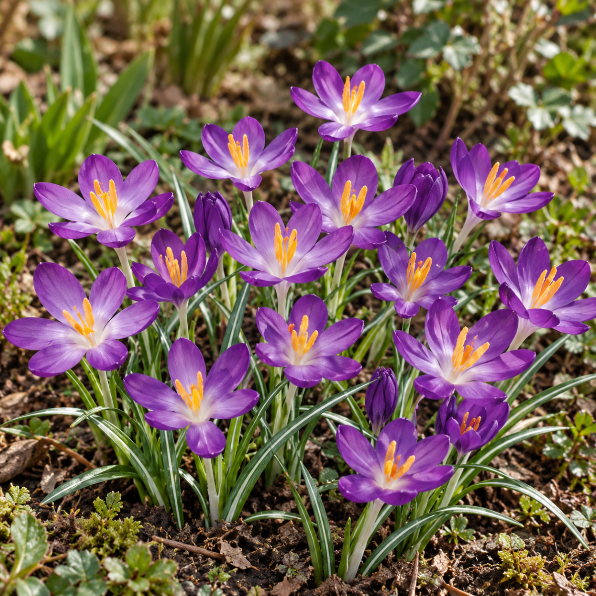 Pure Bulbs Bloembollen Krokus (Crocus 'Whitewell Purple') 15 stuks