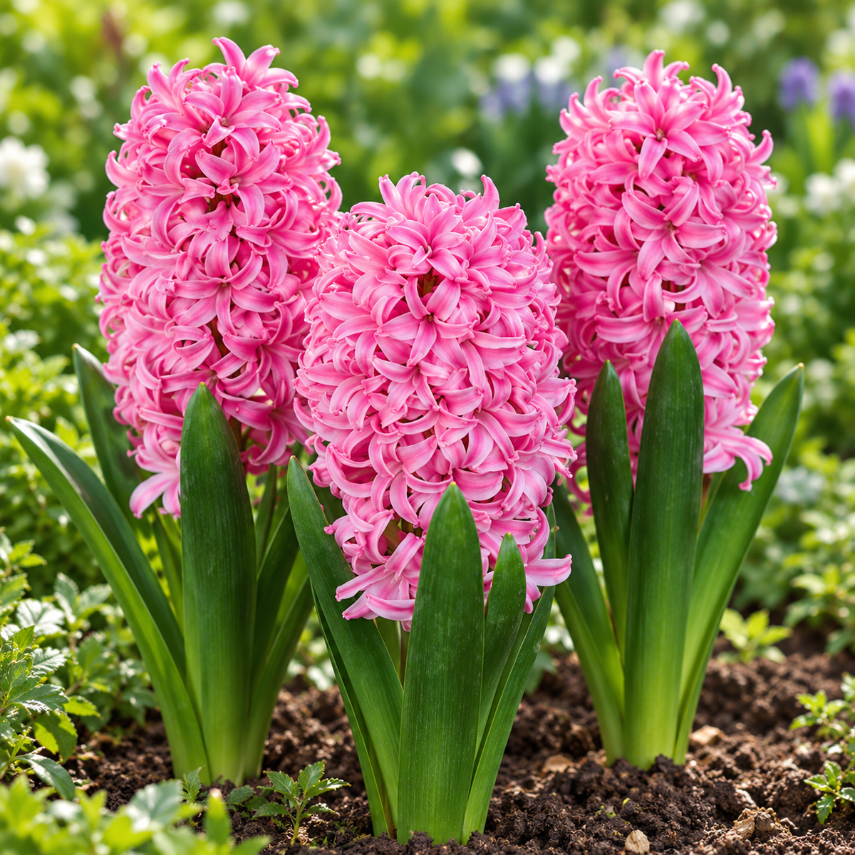 Pure Bulbs Bloembollen Hyacint (Hyacinthus 'Dark Pink') 3 stuks
