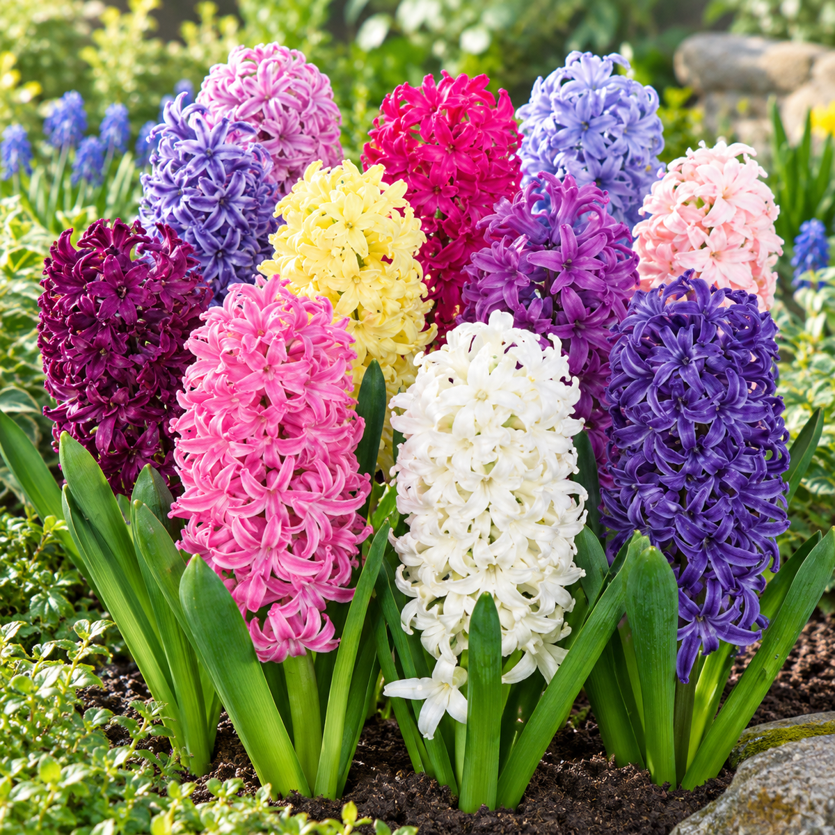 Pure Bulbs Bloembollen Hyacint (Hyacinthus 'Mix') 3 stuks