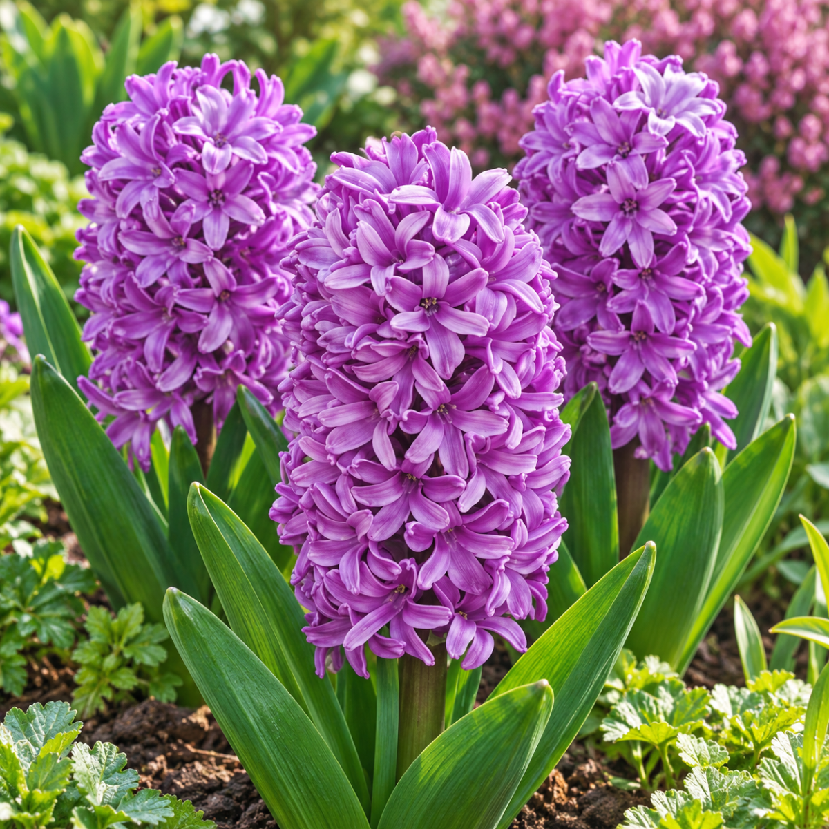 Pure Bulbs Bloembollen Hyacint (Hyacinthus 'Purple') 3 stuks