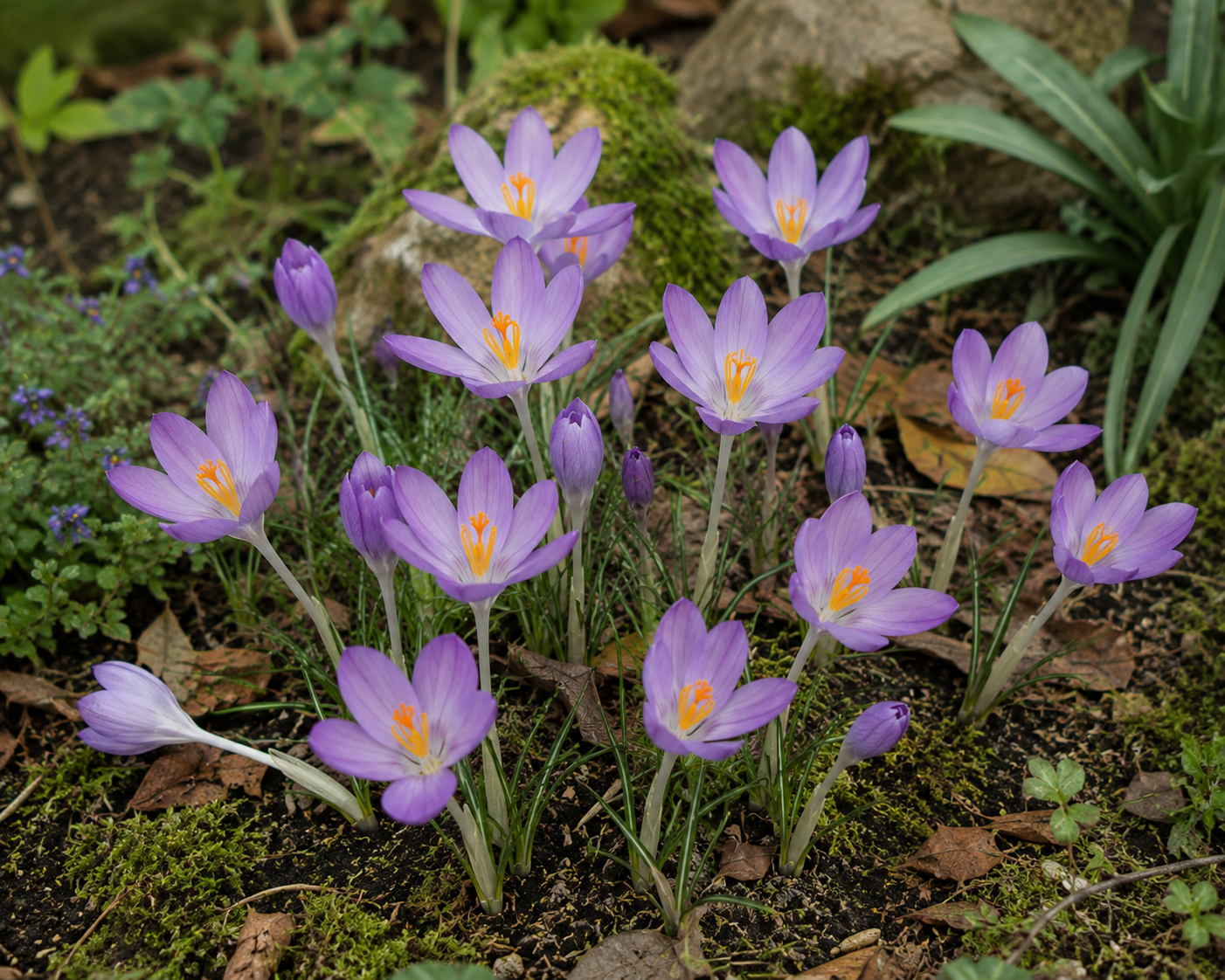 Pure Bulbs Bloembollen Krokus (Crocus 'Ruby Giant') 50 stuks