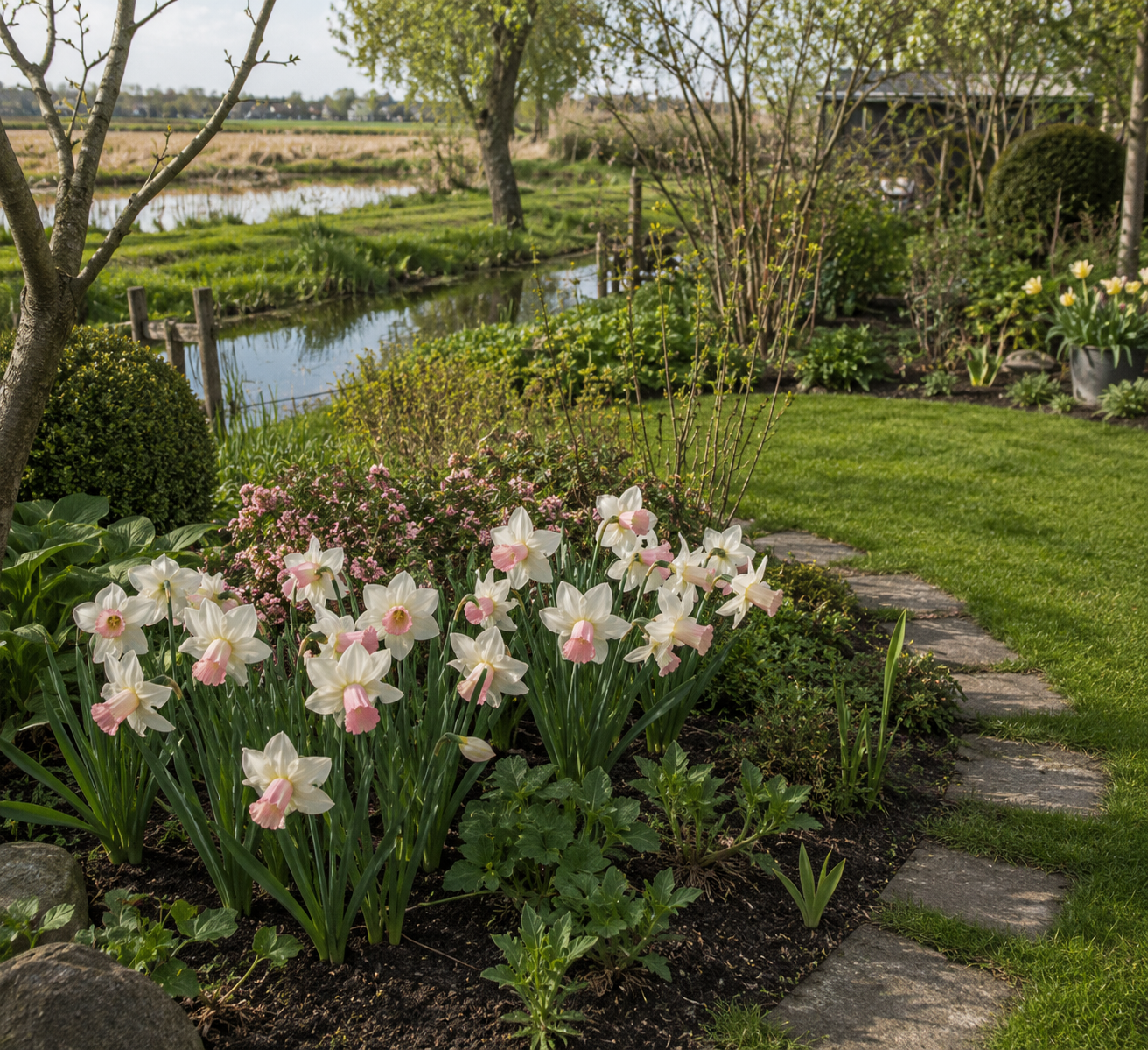 Pure Bulbs Bloembollen Narcis (Narcissus 'Mini Pink Pride') 15 stuks