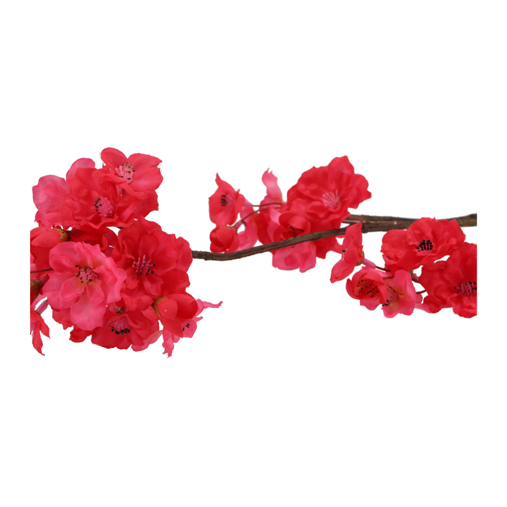 Kunstbloem Zijde Cherry Blossom Rood 85cm