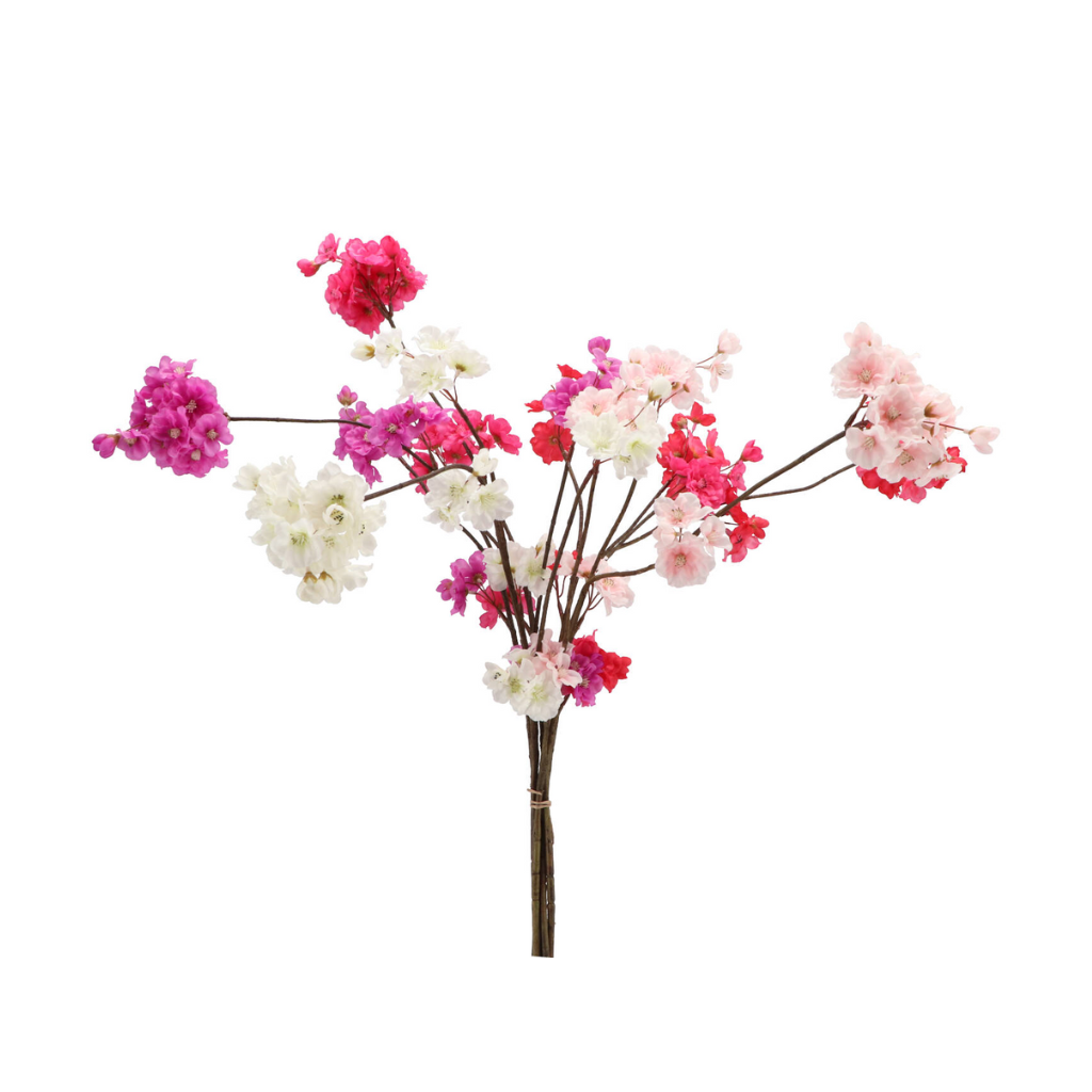 Kunstbloem Zijde Cherry Blossom Rood 85cm