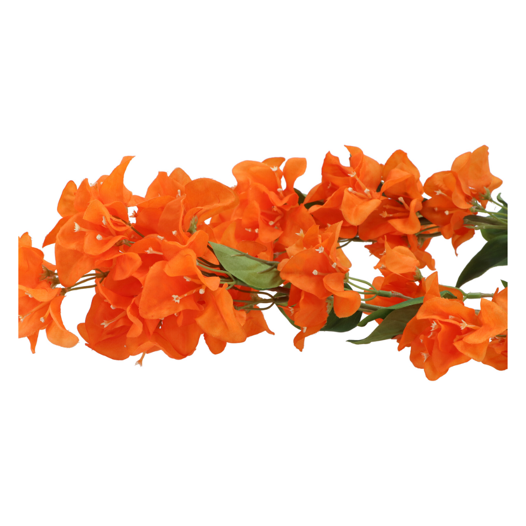 Kunstbloem Zijde Bougainville Tak Oranje 106cm