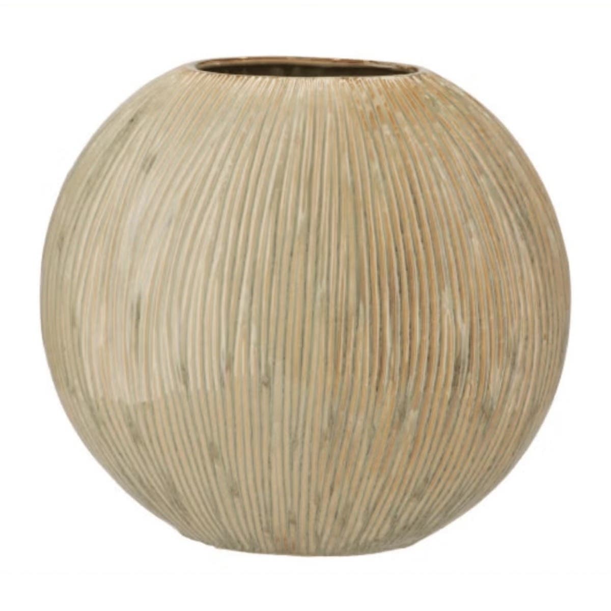 Daan Kromhout Design Vaas Sifan Ovaal Groen 41 x 16 x 39 cm
