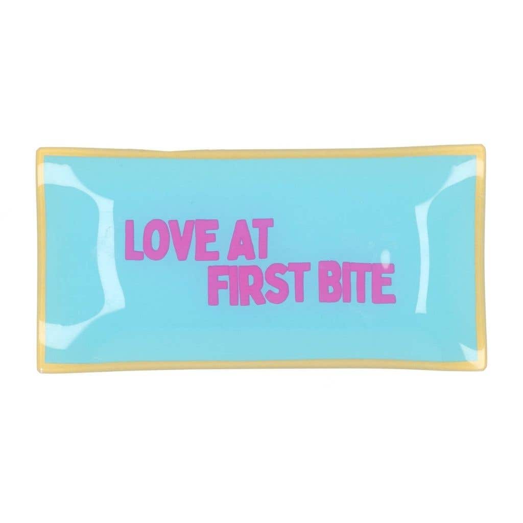 Daan Kromhout Design Bord Rechthoek Love At First Bite 20 x 10 x 2 cm