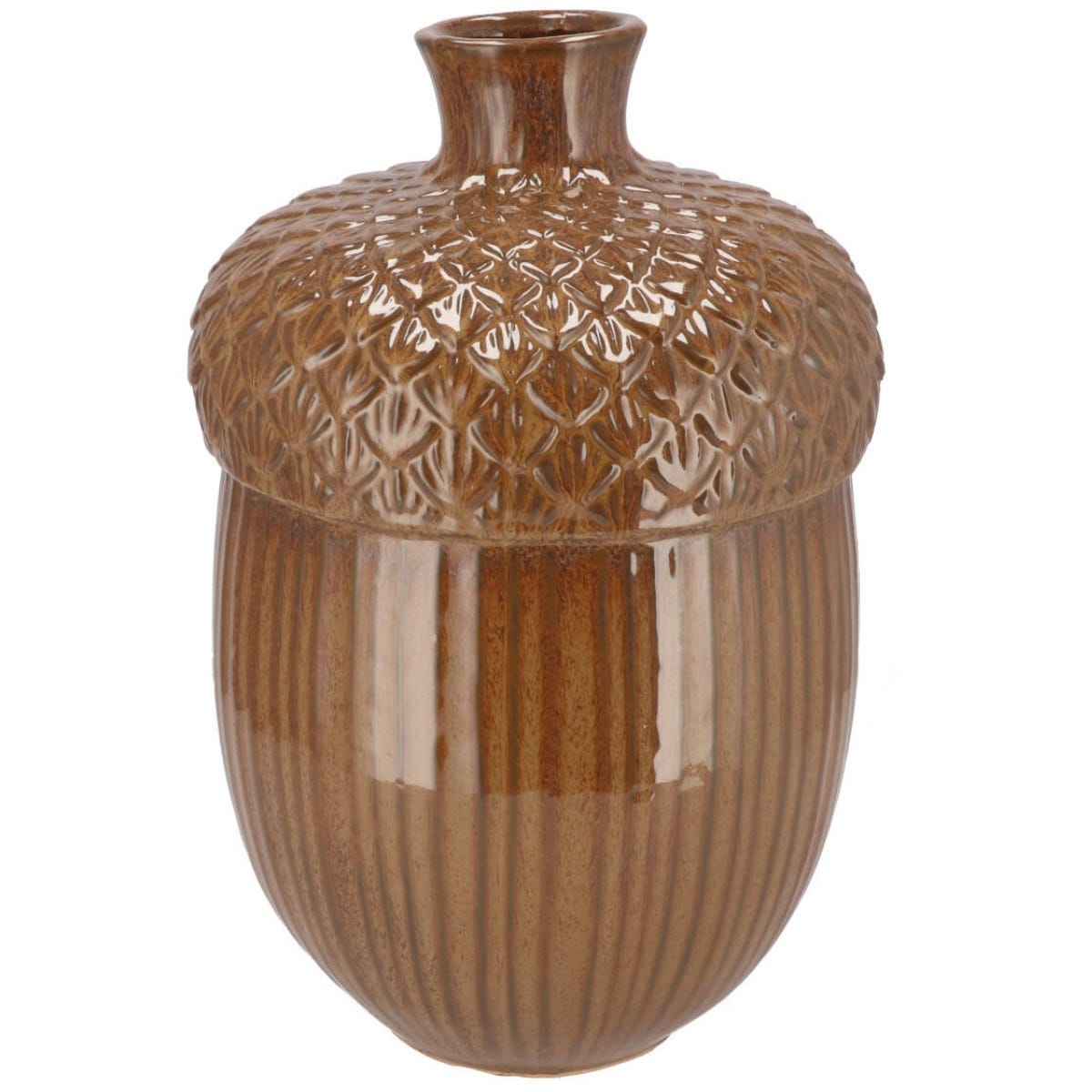 Daan Kromhout Design Vaas Mika Acorn Bruin 17 x 17 x 26 cm