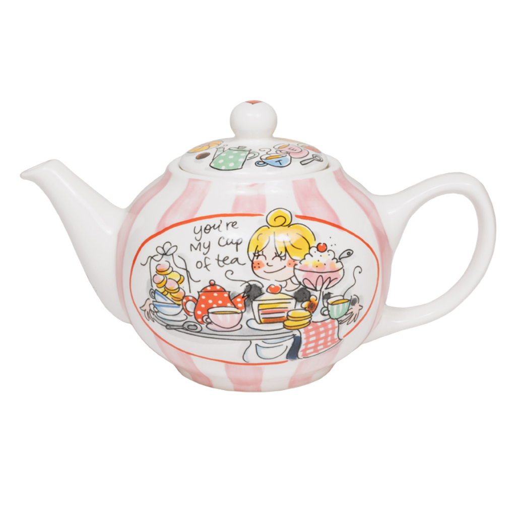 Blond Amsterdam Theepot Even Bijkletsen Time For Tea 29 x 17 x 16.5 cm