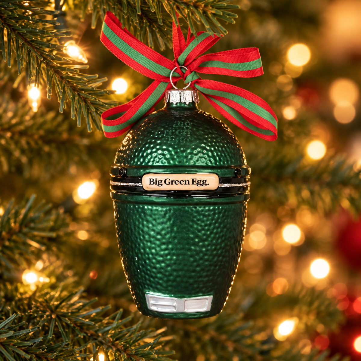 Big Green Egg Kerstornament Groen 11 x 7 cm