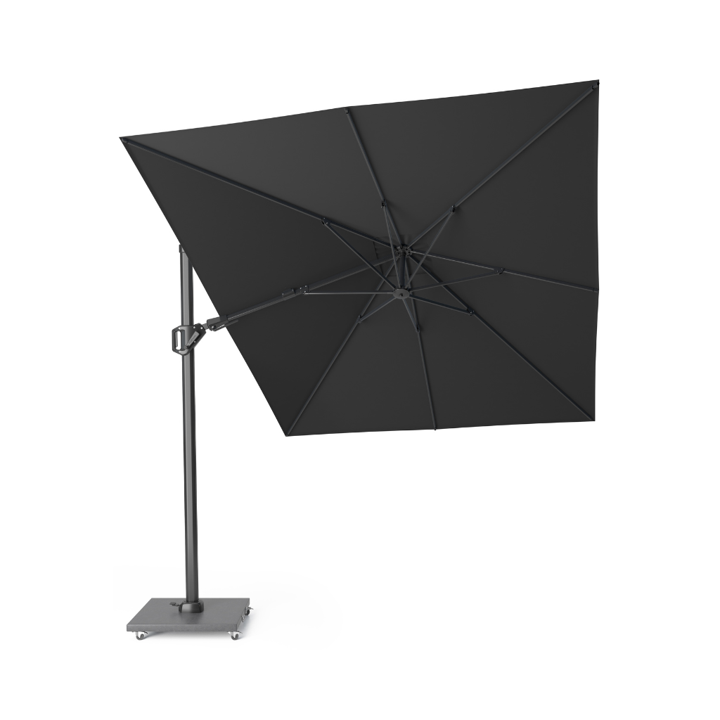 Platinum Zweefparasol Challenger T² Faded Black Rechthoek 260 x 350 cm