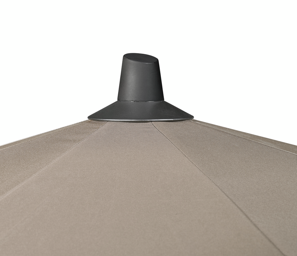 Platinum Stokparasol Riva Light Grey Rechthoek 300 x 200 cm