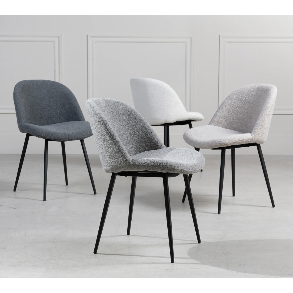 Lifestyle Home Collection Eetkamerstoel Carrington Alpine Grey 51 x 57 x 78 cm