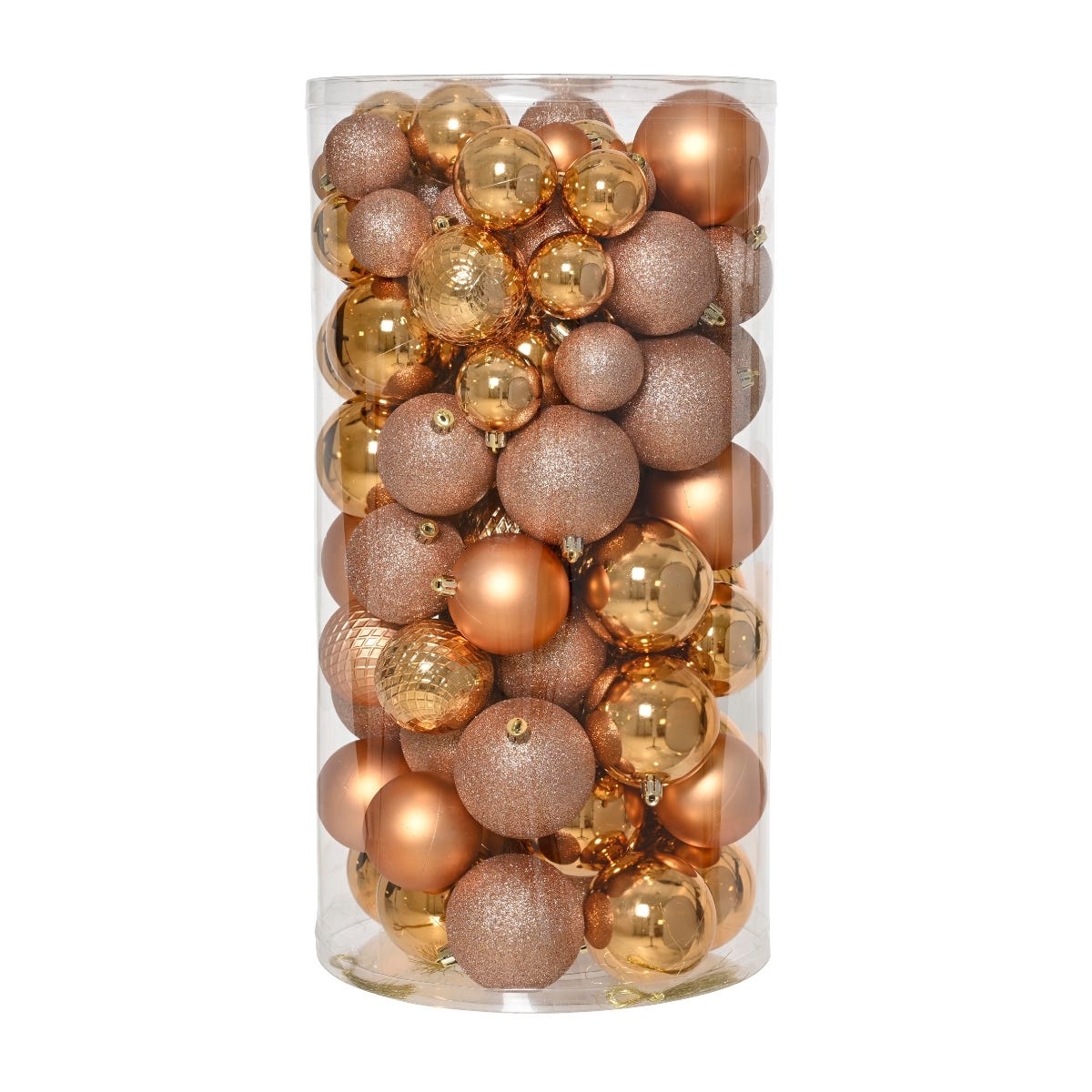 Decoris Kerstballen Set van 100 Goud 4, 6 en 8 cm