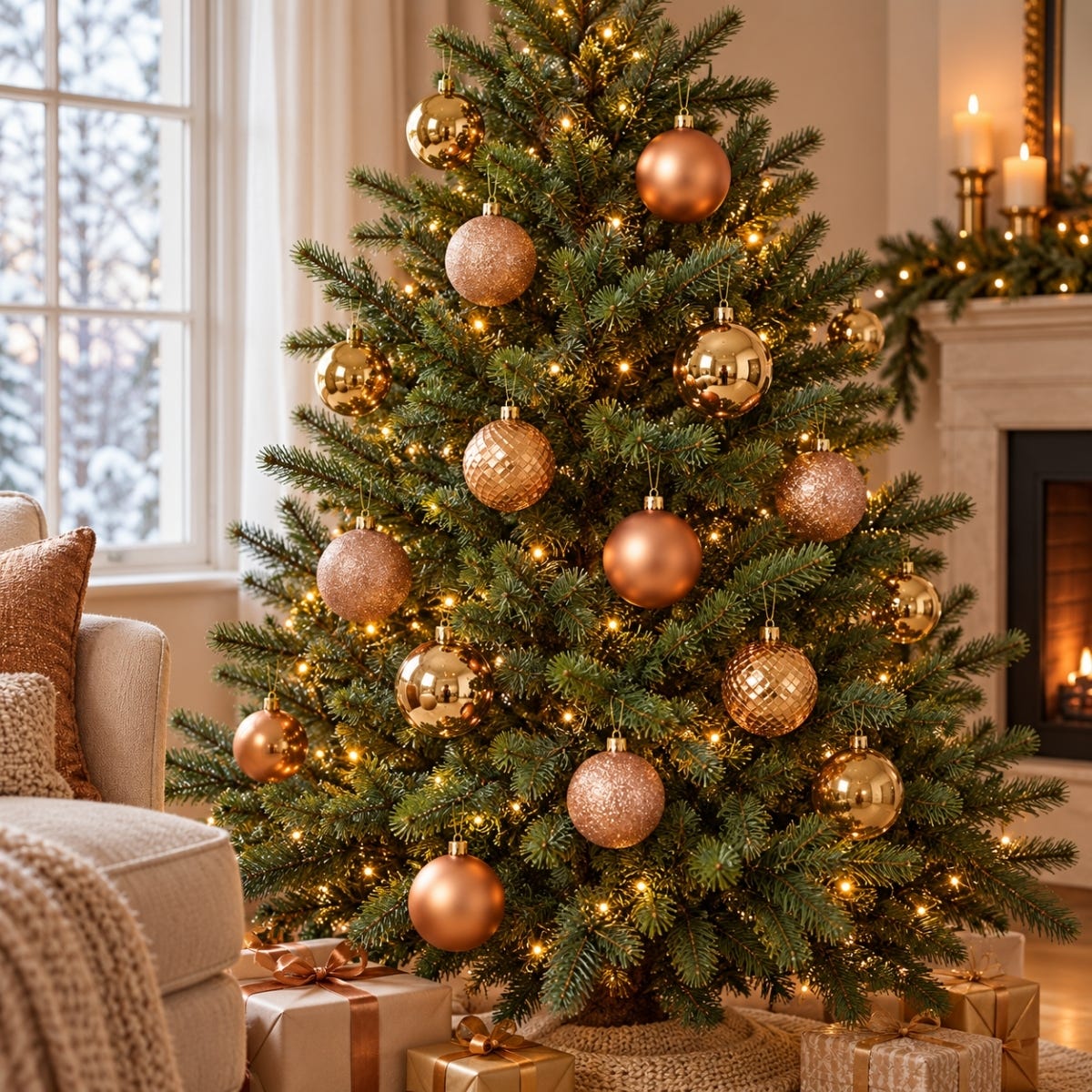 Decoris Kerstballen Set van 100 Goud 4, 6 en 8 cm